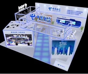 中國(guó)電信展臺(tái)搭建